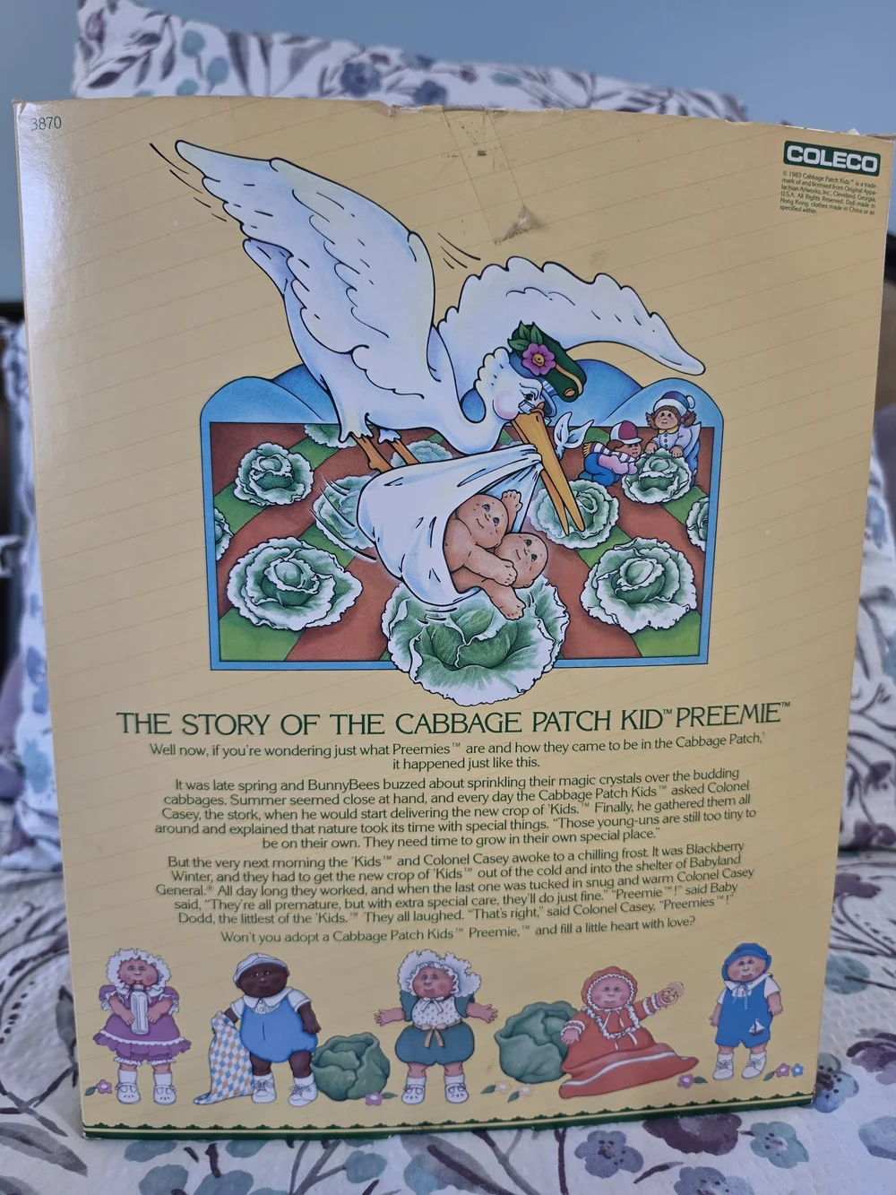 Vintage 1983 Coleco Cabbage Patch Kids Preemie Doll NIB